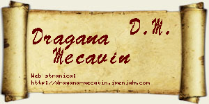 Dragana Mećavin vizit kartica